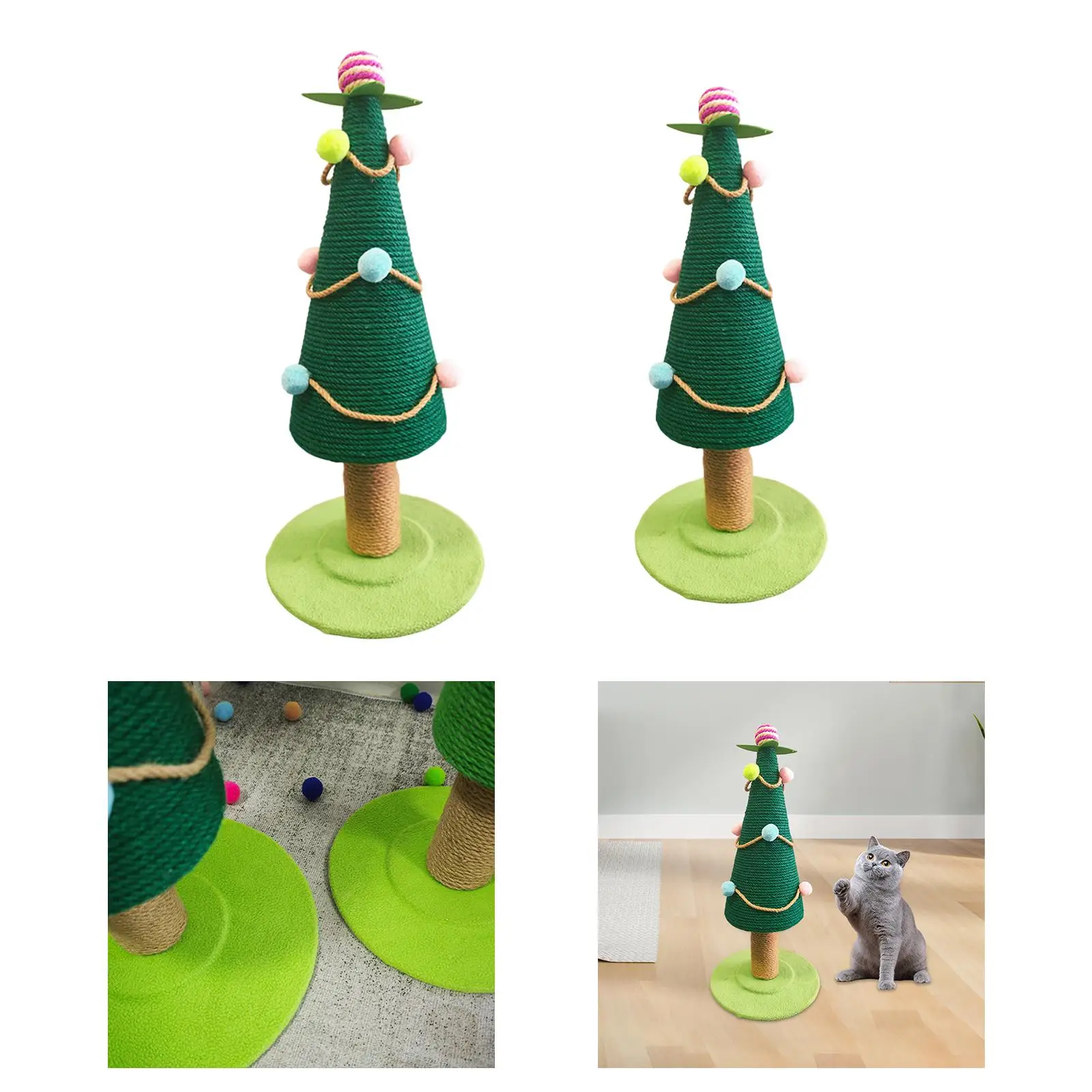 Cat Scratching Posts for Indoor Cats Xmas Tree Activity Toy Cat Toy Kitty