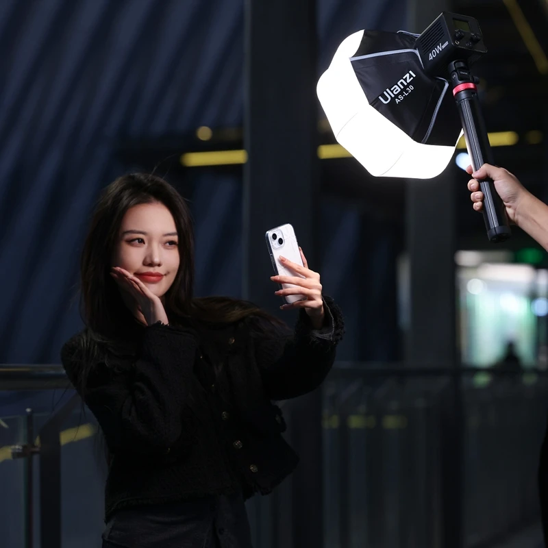 Ulanzi AS-L30 30cm Lantern Bowens Mount Softbox Photography Softbox Portable Softbox with Mini Bowens Mount Quick Release Ball Diffuser Light Modifier For Ulanzi LT028 LT005 COB