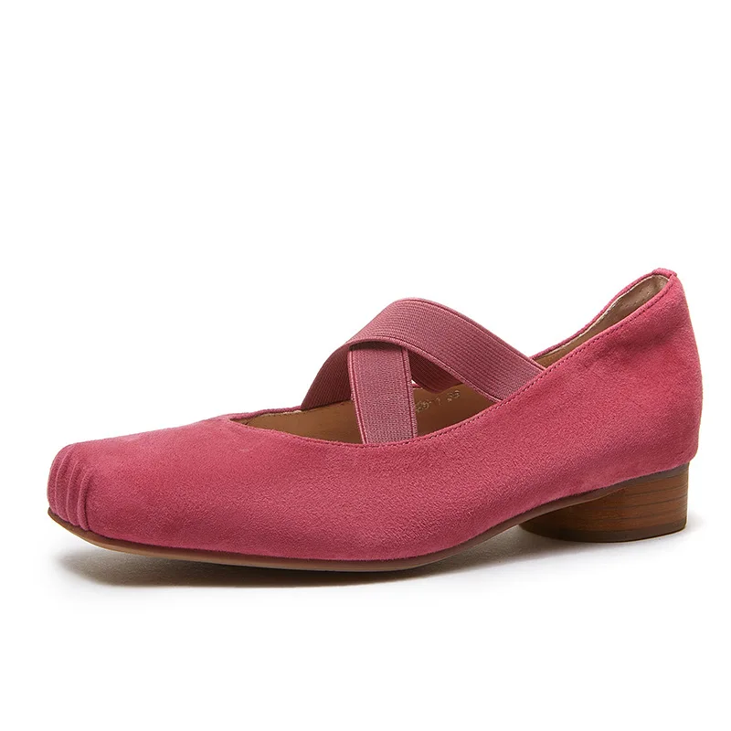 L2504  Susde Leather Solid Elegant Ballet Flats Women Shoes 2025 Spring Style Women Shoes 4