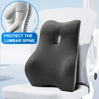 Office Waist Pillow Ergonomic Lumbar Support Memory Cotton 4D Curved Waist Pad Car Waist Rest Office Waist Pillow Ergonomic Lumb 1