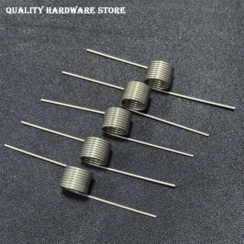 304 Stainless Steel Torsion Spring 60&deg; 90&deg; 120&deg; 180&deg; Rotating Spring V-shaped Reset Torsion 3 turns/6 turns/9 turns 5pcs