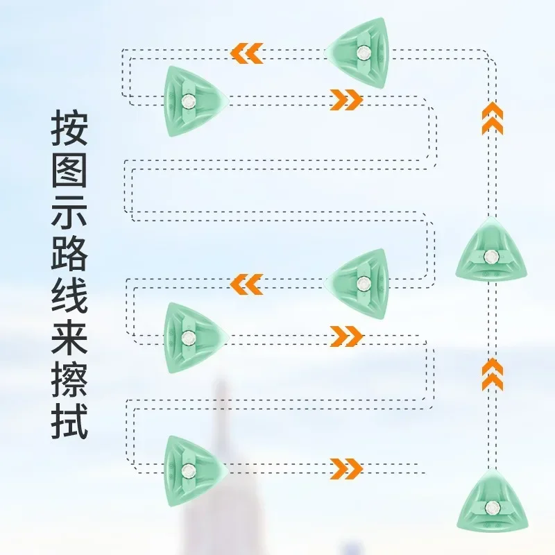 Glass cleaning tool for high-rise buildings with strong magnetic double-sided glass wiping, household cleaning tools