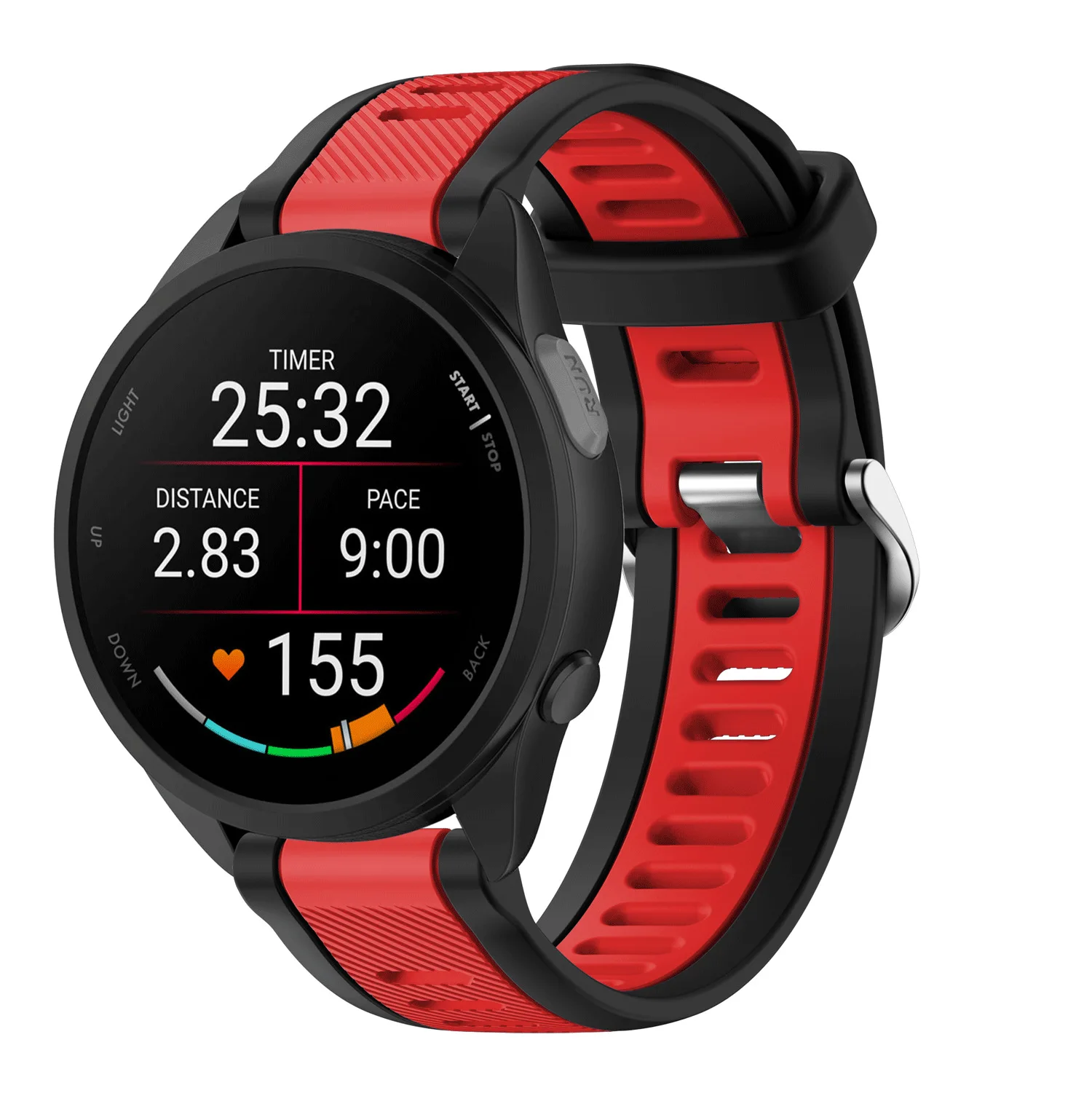 Versatile Silicone Watch Strap - Multiple Sizes Available