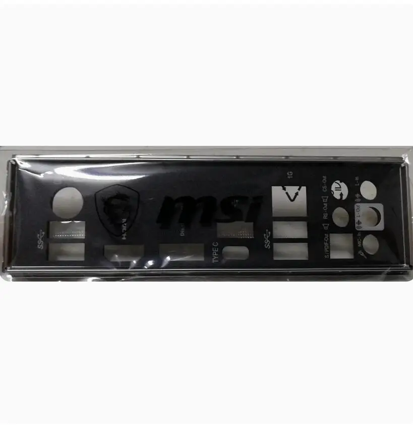 Io I/O Shield Piastra Posteriore Backplate Backplates Staffa Blende Acciaio Inossidabile Per Msi Z490 S01