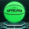 Size 7 Glow In The Dark Basketball, Luminous Glowing PU Leather Ball, For Indoor & Outdoor Use 2