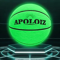 Size 7 Glow In The Dark Basketball, Luminous Glowing PU Leather Ball, For Indoor & Outdoor Use 2