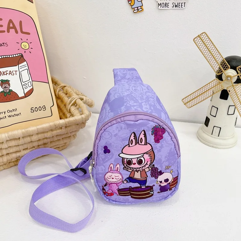 thumbnail image 1 of Bolso bandolera Labubu para niños, mochila de dibujos animados para escuela primaria, bolso bandolera para guardería LaBuBu Monster, 1 of 5