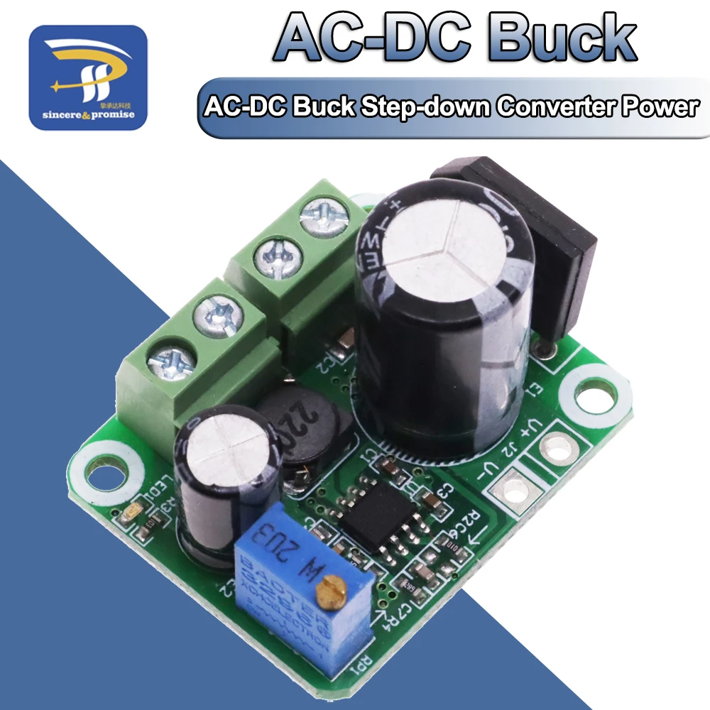 AC-DC Buck Step-down Converter Einstellbares Netzteilmodul 2A AC 5-20V DC 5-32V Ausgang 3,3-18V Geregelter Gleichrichterfilter