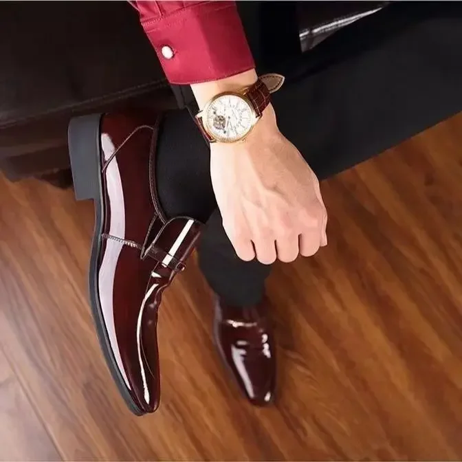 slip on dress shoe Man's Oxford Slip on Dress shoes – Exclusive
