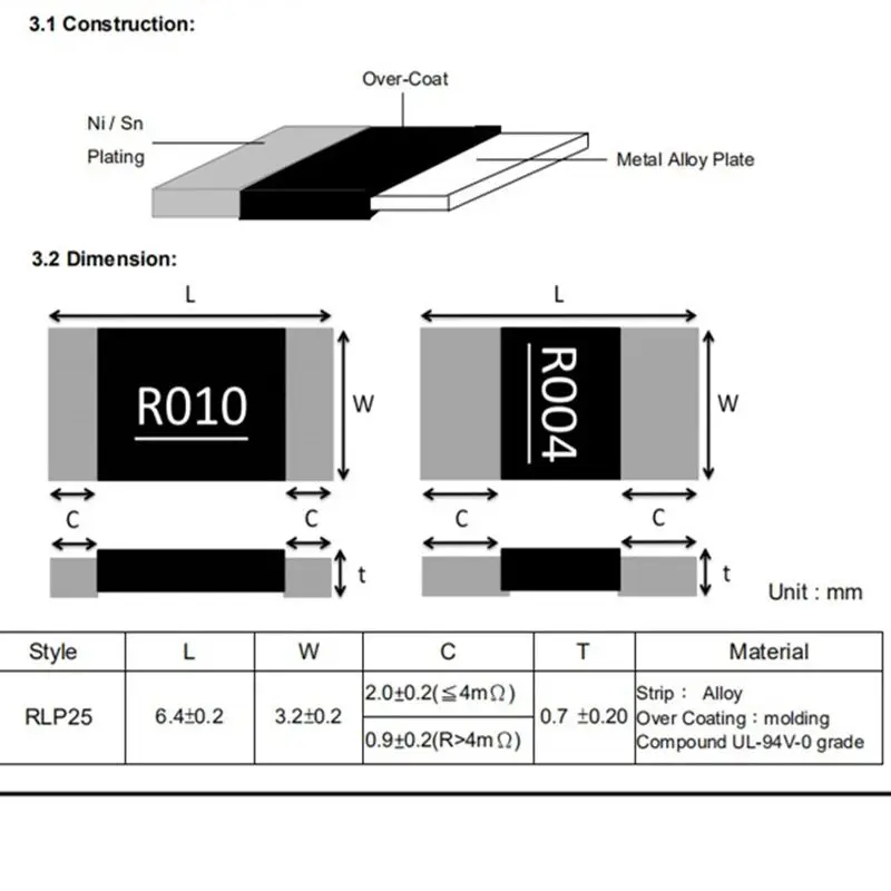 SMD Resistor 10PCS 2512 3W SMD Alloy Resistor Resistance 1% R001 R002 R003 R004 R005 R006 R100 R010 R012 R015 R018 R020 R022 R025 R030 R500 smd resistor electronic component