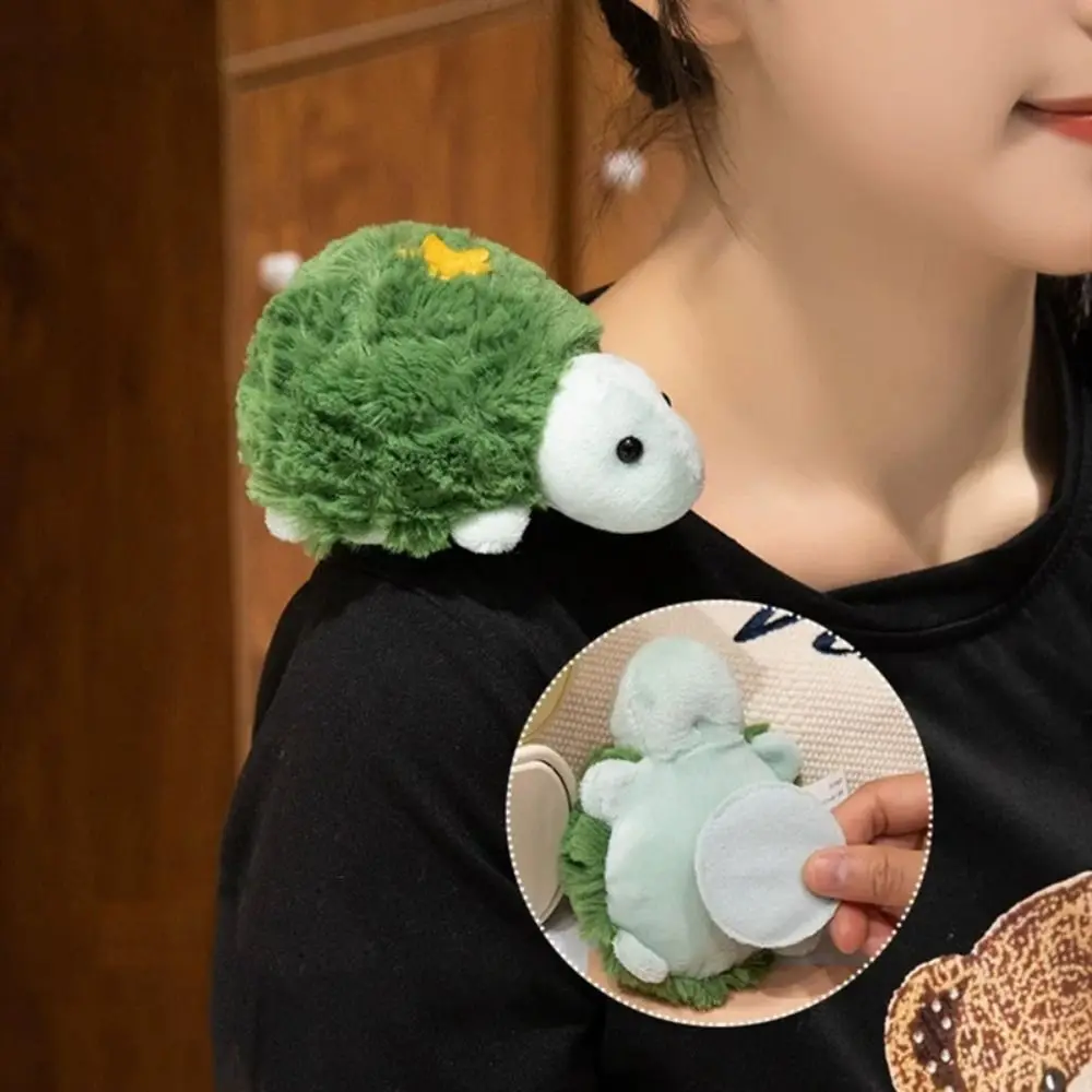 Stuffed Dolls Shoulder Plush Toy Octopus/Tiger Penguin Turtle Standing Shoulder Animals Kawaii Cartoon Magnetic Stuffed Toy