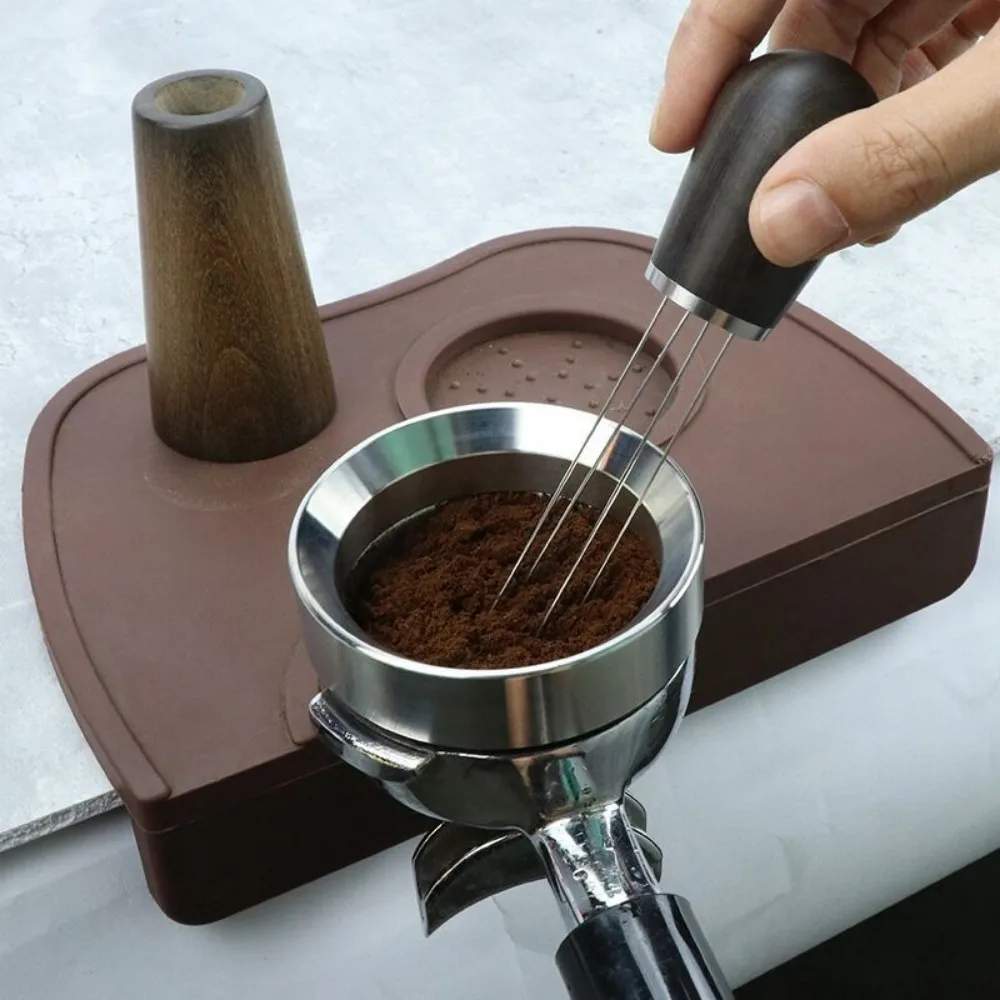 Coffee Cloth Powder Needle With Base Stirring Loose Powder Needle Cloth Machine Stainless Steel Coffee Four-Needle