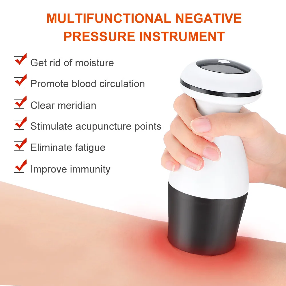 Vacuum Negative Pressure Electric Cupping Device Wireless USB Charging Neck Back Massager Walking Can Sucking Device 3