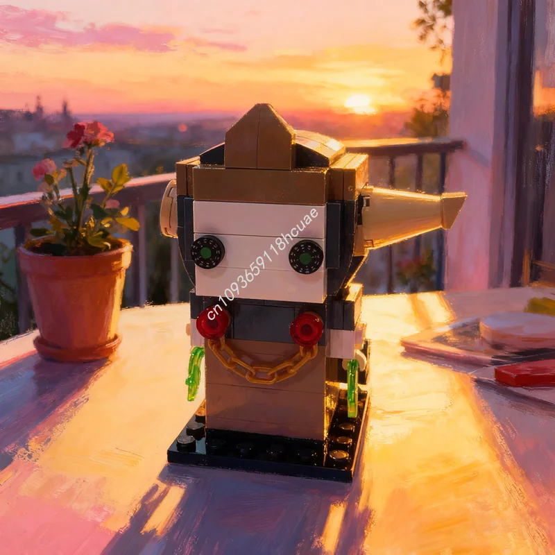 140pcs MOC Brickheadz Adventure Time The Lich Model Building Blocks ...