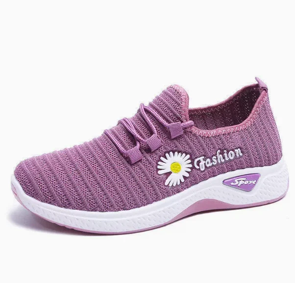New Women's Shoes Autumn New True Fly Weaving  Little Daisy Women's Casual Sports Shoes Walking Shoeswomen sneakers 2