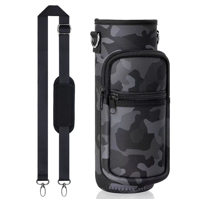 Water Bottle Holder Carrier with Adjustable Shoulder Strap Portable Water  Bottle Carrier Bag for Fishing Camping Outdoor Sports - AliExpress