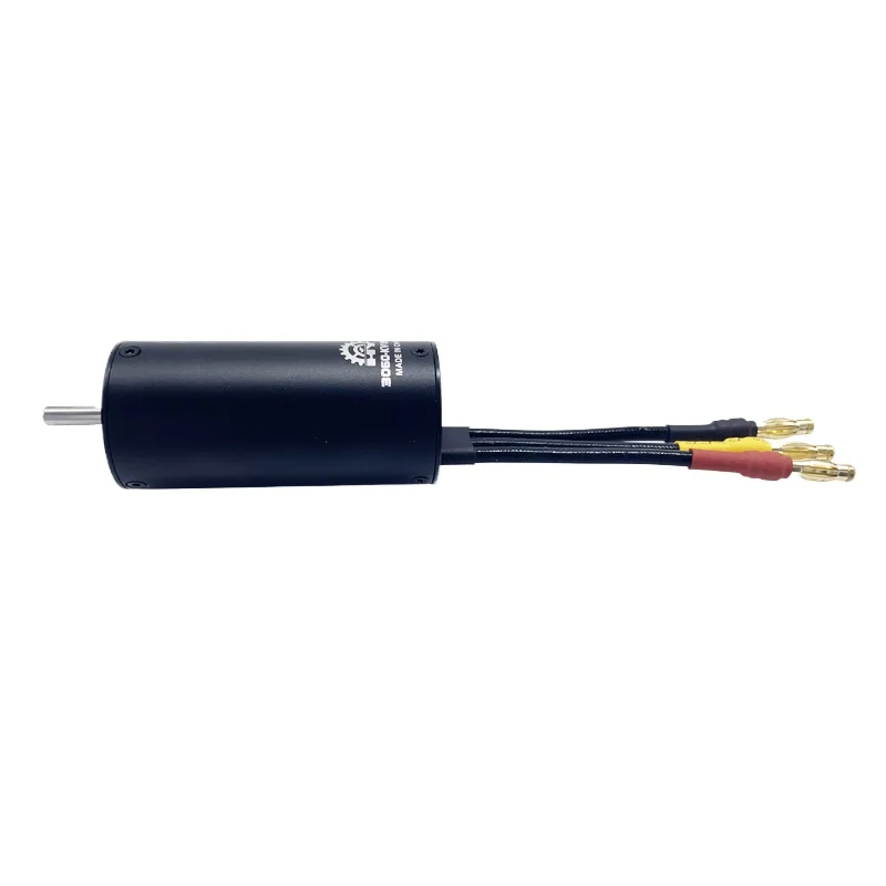Vue arrière du moteur sans balais Inrunner 3060 1200KV pour jet EDF, connecteurs visibles