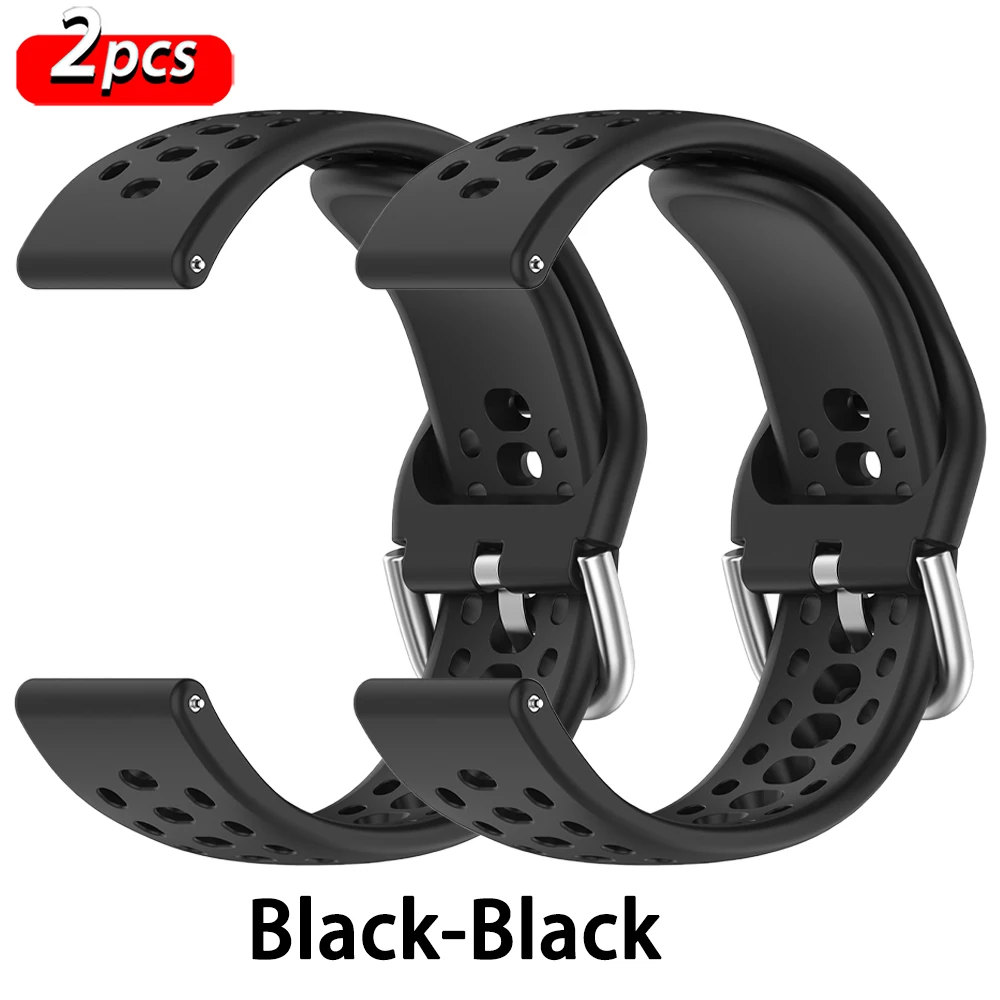 Enhanced Silicone Sport Strap - Breathable and Comfortable Watchband Accessory