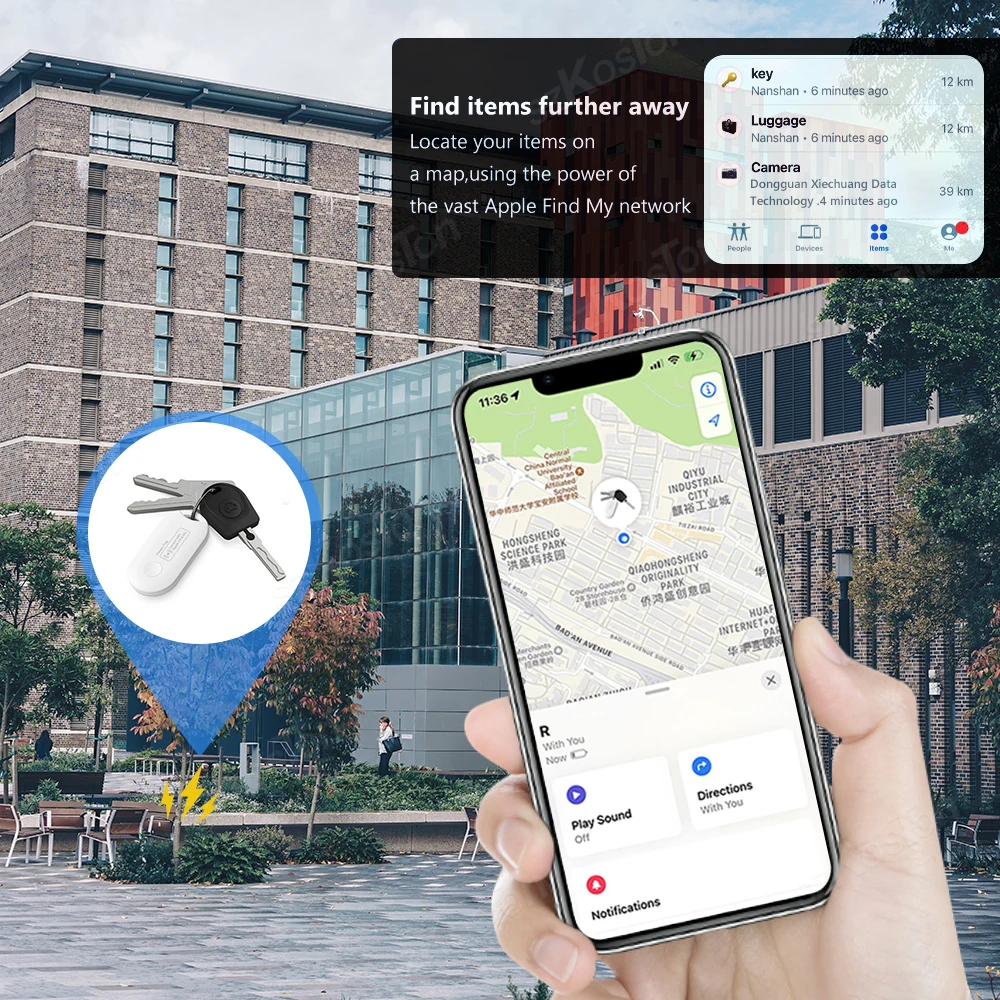Mini GPS Tracker For Apple Find My APP Bluetooth-compatible Finder For IOS Keys Wallet Bags