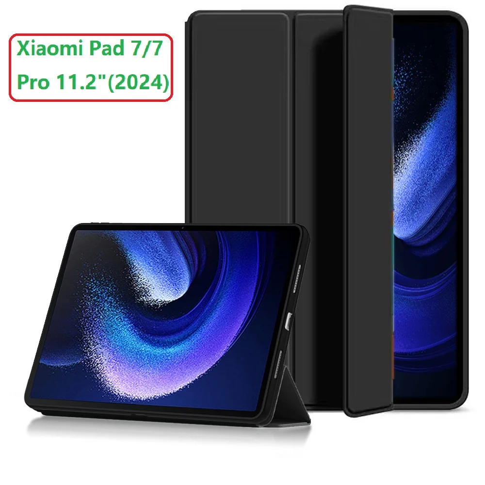 Magnetic Suction Tablet Case with Auto Wake/Sleep and Soft TPU Shell
