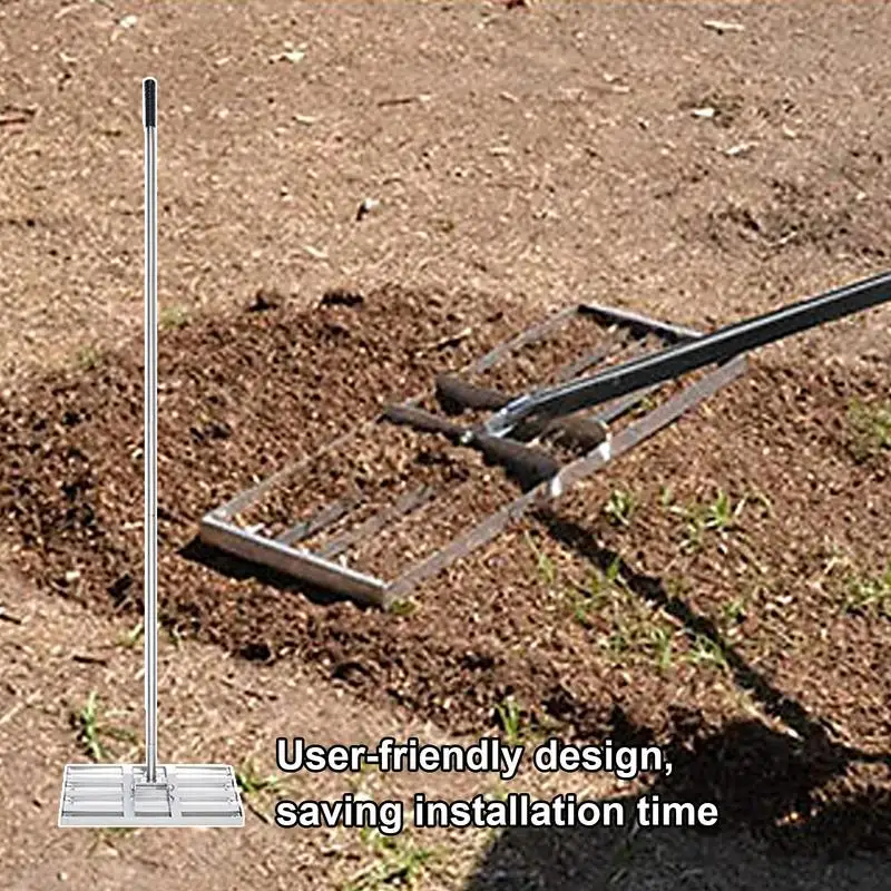 Lawn Leveling Rake Golf Course Leveler Rake Humanized Design Golf Course Sand Leveler For Yards Lawns Golf Courses Gardens Farms 4