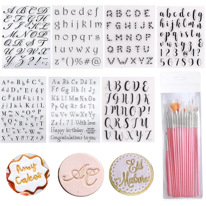 Cake Decorating Tools Fondant Mold Letter Alphabet Cutters Cake