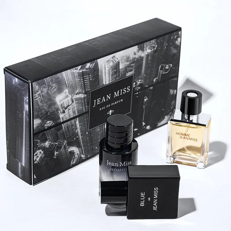 High Quality Jean Miss Homme Perfume 90ml Gift Box 3 Piece Set Fresh Men charming Lasting Fragrance Eau De Parfum Attract Women