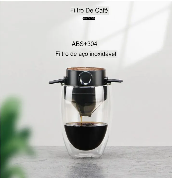 

HQ Stainless Coffee Bean Strainer/Filter, Easy to Clean, Good Quality Reusable with Immediate Shipping to All Brazil