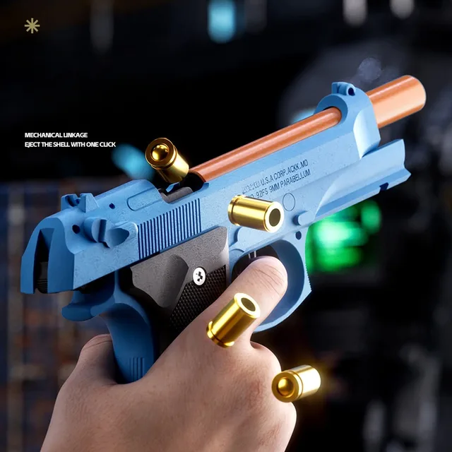 Sig17 Throwing Shell Toy Gun Soft Bullet Airsoft Launcher Outdoor Sports CS Game Weapon Pistol Shooter Weapon for Children Gift 3