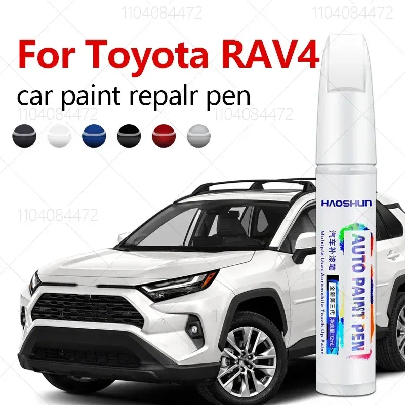 Paint Repair Pen Touch Up Scratch Remover DIY Auto Accessories Black White For Toyota RAV4 1994-2025  XA10 XA20 XA30 XA40 XA50