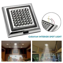 

1 Pcs Car Interior Light Indoor Roof Ceiling Dome Lamp 12V 6000K White LED Spot Light Accessories For Car RV Caravan Camping