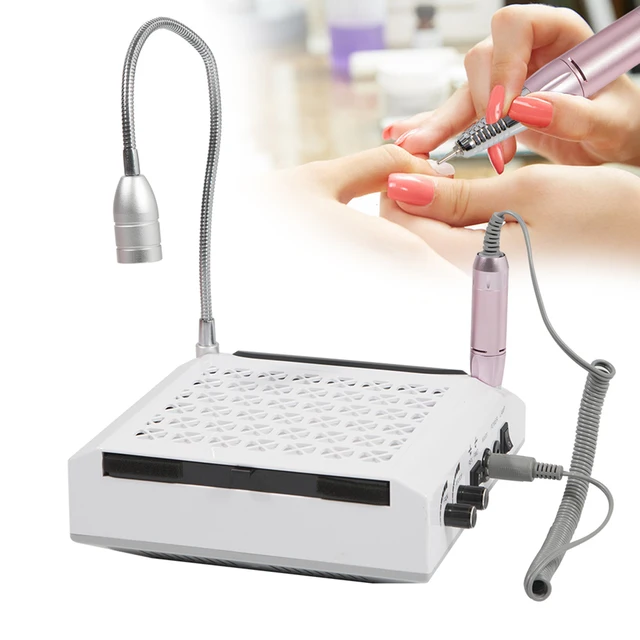 4-in-1 80 W professionelle Nagelmaschine Nagelbohrer Nagellack Nägel DIY 360 °   LED für Nail Salon Beauty Parlors ABS-Material