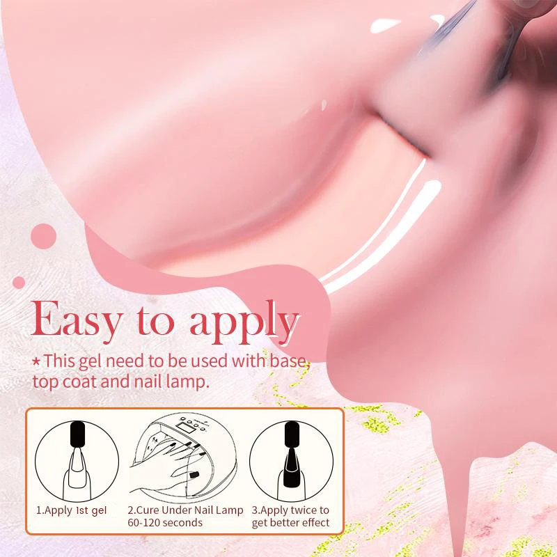 BORN PRETTY PRO 15ml Jelly Nude Gel Nail Polish High Quality Translucent Milky White Nail Gel Varnish Soak Off UV Gel Polish 6