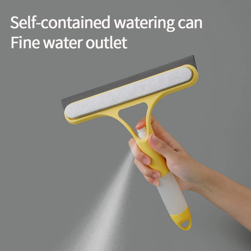 Window Cleaner Window Cleaning Tool Car Glass Cleaner 3 In 1 Glass Cleaning with Spray Bottle Wipe Shower Screen Clean Window Multi-Purpose Door Car Windshield Cleaner