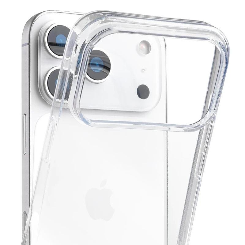 Clear Glossy Silicone Shockproof Back Cover