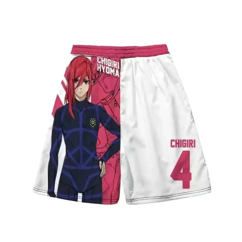 Anime Beach Shorts 3D Printed Seishiro Nagi Swim Trunks Quick-dry shorts Cartoon Unisex Vintage short Pants 4