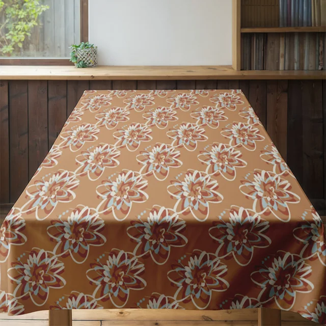 Floral Print Rectangular Tablecloth 4