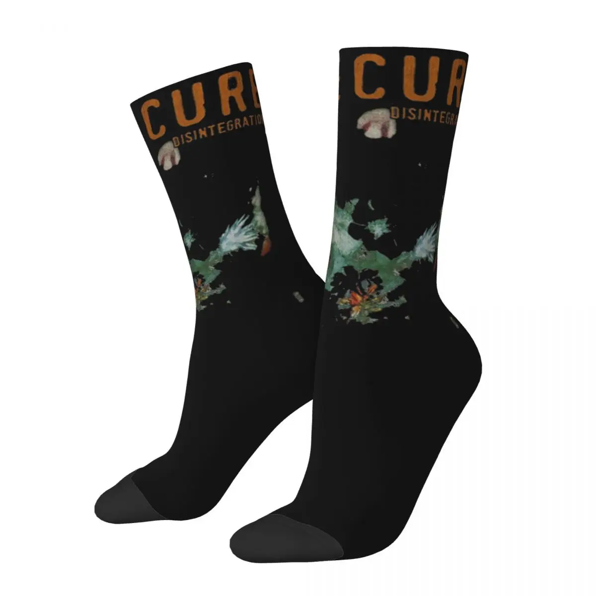 

Hip-hop Vintage The Cure Band Album Design Warm Crew Socks Accessories All Seasons Gothic Rock Warm Middle Tube Socks Breathable