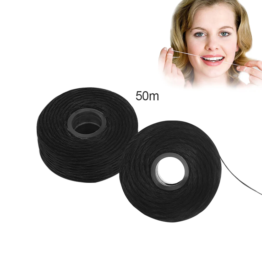 Dental Floss 3 Pcs 50m Bamboo Charcoal Dental Flosser