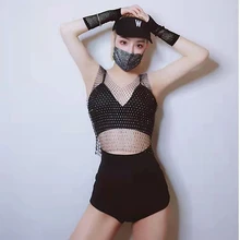  Pearls Beading Vest Tank Bra 2022 Spring Summer Sleeveless Body Chain women Sexy Crop tops for Girls shirt Y2K clothes  LT000S50 