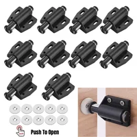 แม่เหล็กแรงดันสูงแบบกดเพื่อเปิด 5/10 ชิ้น ตัวล็อคแบบสัมผัสสำหรับตู้ ประตู แม่เหล็กแบบกดครั้งเดียว สำหรับอุปกรณ์ฮาร์ดแวร์ภายในบ้าน 1