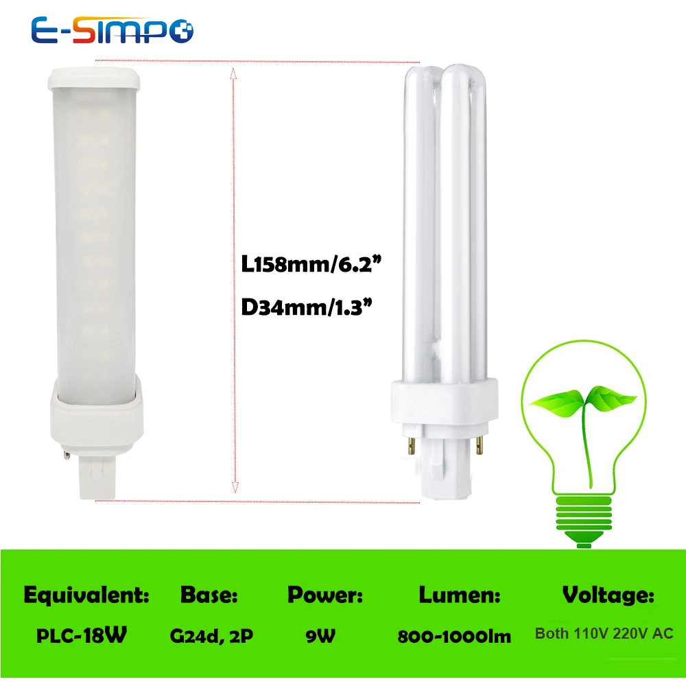 G24d 2 Pin G24q 4 Pin LED Yedek Ampul