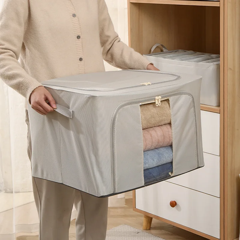 3760 Pants Clothes Storage Box Fabric Clothes Fitting Box Folding Storage Basket Wardrobe Oxford Cloth Bainer Household 3