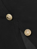 Modigirl Wedding Prom Evening Gown Party Slit Maxi Dresses for Woman 2025 New Lace Up Gold Button Womens Black Autumn Long Dress - Image 5