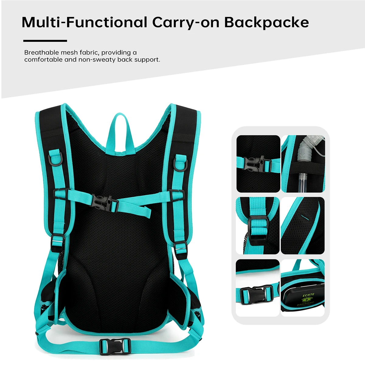 Mountaineering Bag, Men's Outdoor Backpack, Large Capacity, Water-Repellent, Lightweight Hiking Backpack, Women's Cycling, Camping, Mountain Climbing, Fishing, Outing