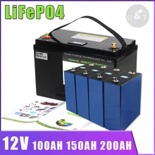 12V 100AH 150AH 200AH LiFePO4 Oplaadbare Batterij Voor Solar Rv Marine Overland Off-Grid Toepassingen Thuis Energie Opslag