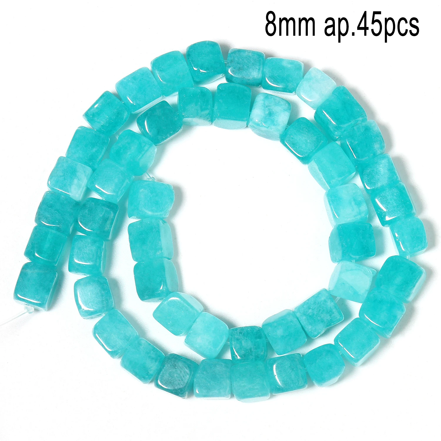 Blue Amazonite Natural Stone Beads - Variety Pack for Jewelry Making and DIY Accessories