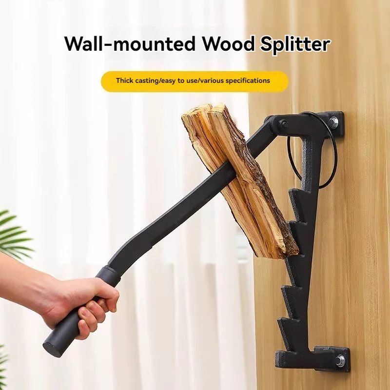 Wall-mounted Wood Splitter Manual Wood Splitter Outdoor Camping Tool Home Dispenser