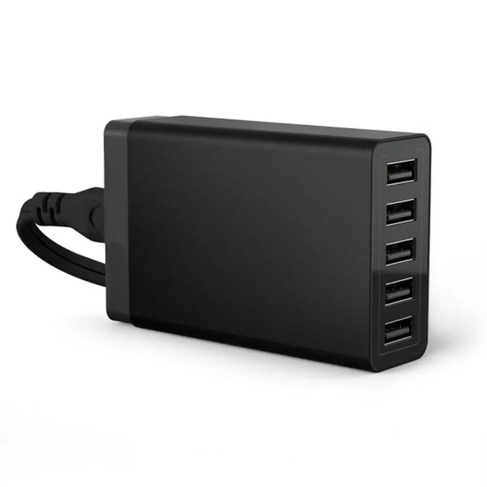 40W 5USB Black