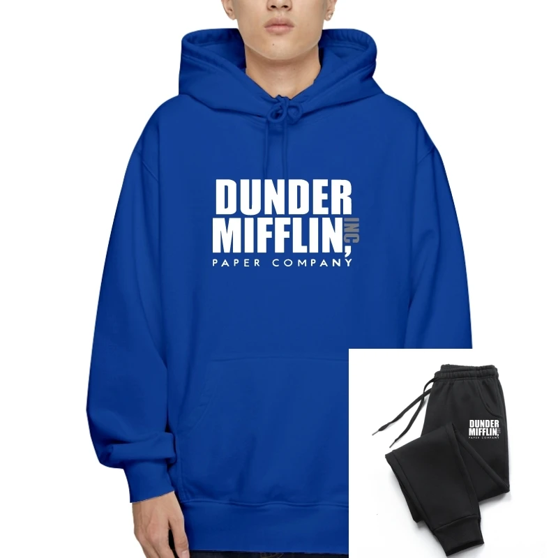 

Толстовки с капюшоном The Office Dunder Mifflin, забавные толстовки с капюшоном, мужские повседневные толстовки с принтом из 100% хлопка, толстовки, популярные толстовки